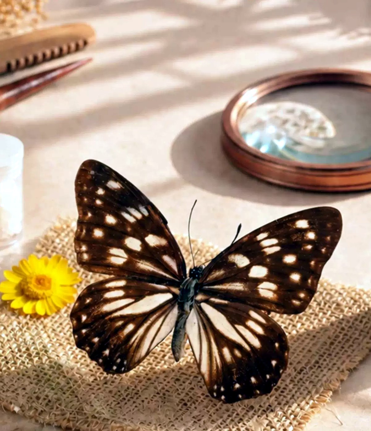 Real butterfly specimen